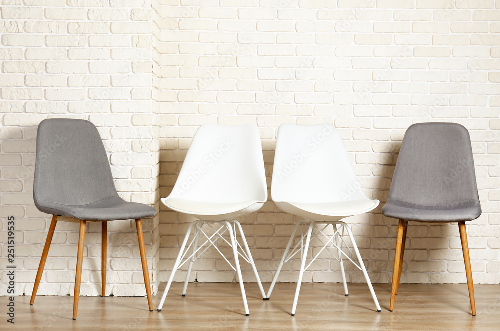 Obraz premium Lofty style chair with nobody sitting on it. Available seats.