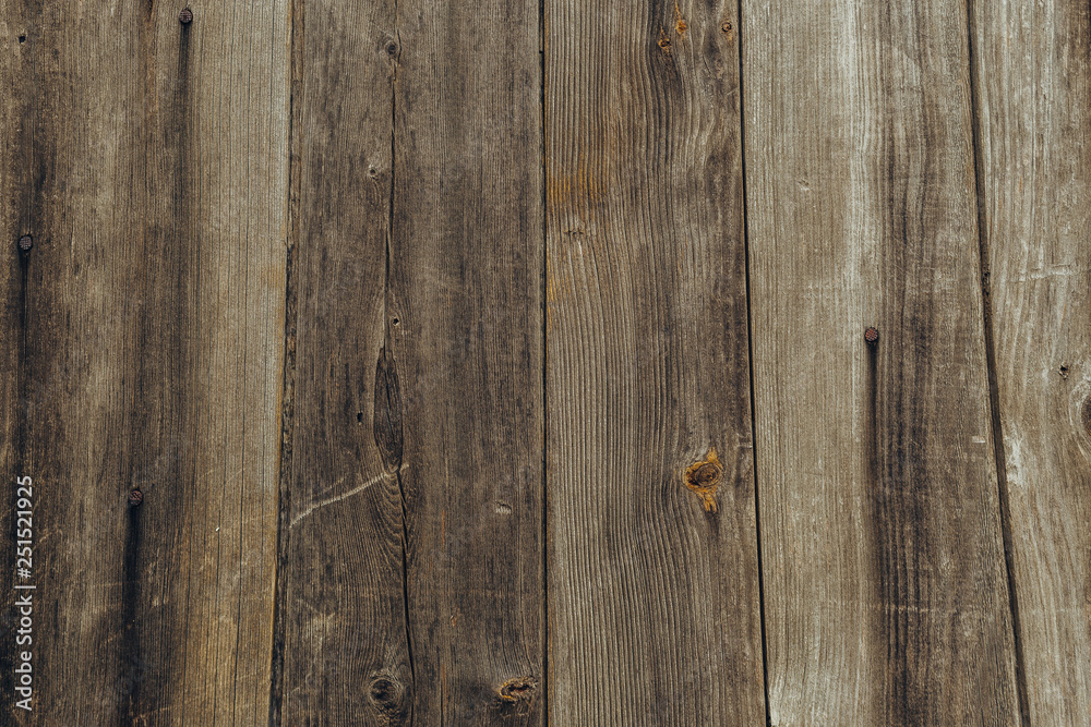 Naklejka premium Old grunge dark textured wooden background,