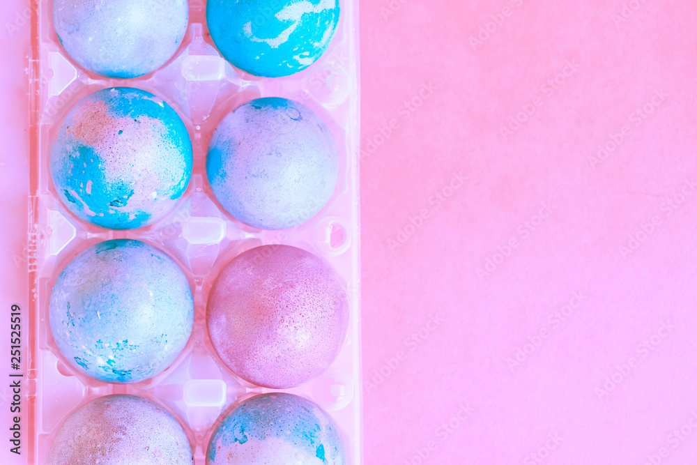 Easter eggs with space intergalactic pattern Easter eggs with space intergalactic pattern