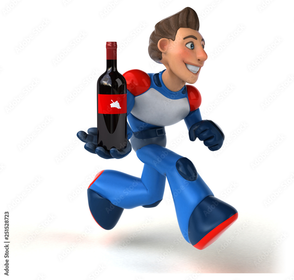 Super modern superhero - 3D Illustration Super modern superhero - 3D Illustration