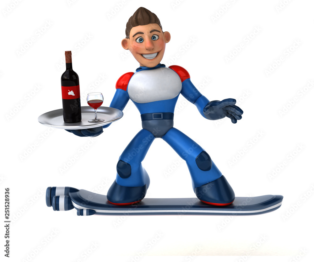 Super modern superhero - 3D Illustration Super modern superhero - 3D Illustration