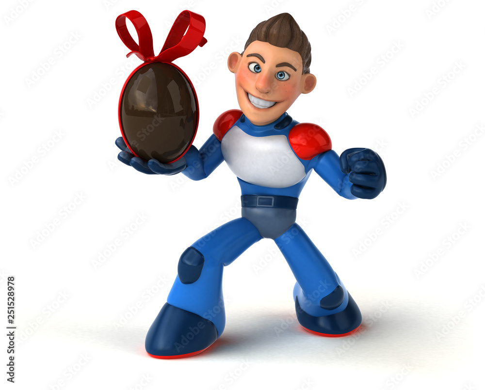 Super modern superhero - 3D Illustration Super modern superhero - 3D Illustration