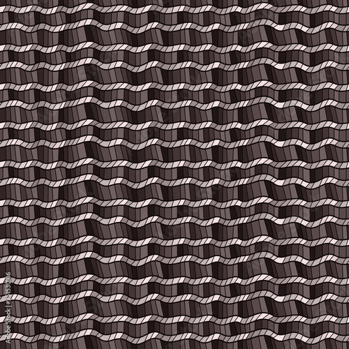 Seamless abstract pattern with wavy lines