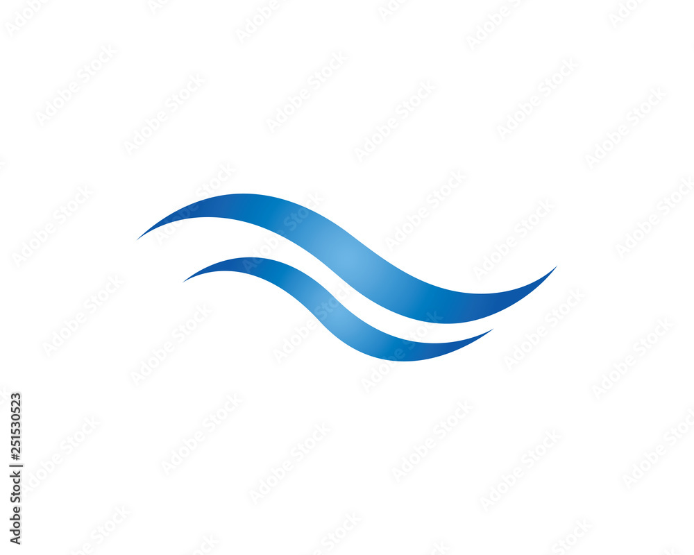 Water Wave symbol and icon Logo Template Water Wave symbol and icon Logo Template