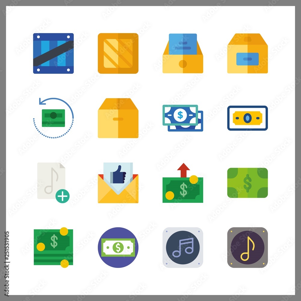 16 send icon. Vector illustration send set. music file and inbox icons for send works 16 send icon. Vector illustration send set. music file and inbox icons for send works