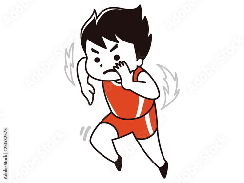 陸上選手の男性