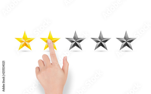Rating of Five Star With Hand Pick