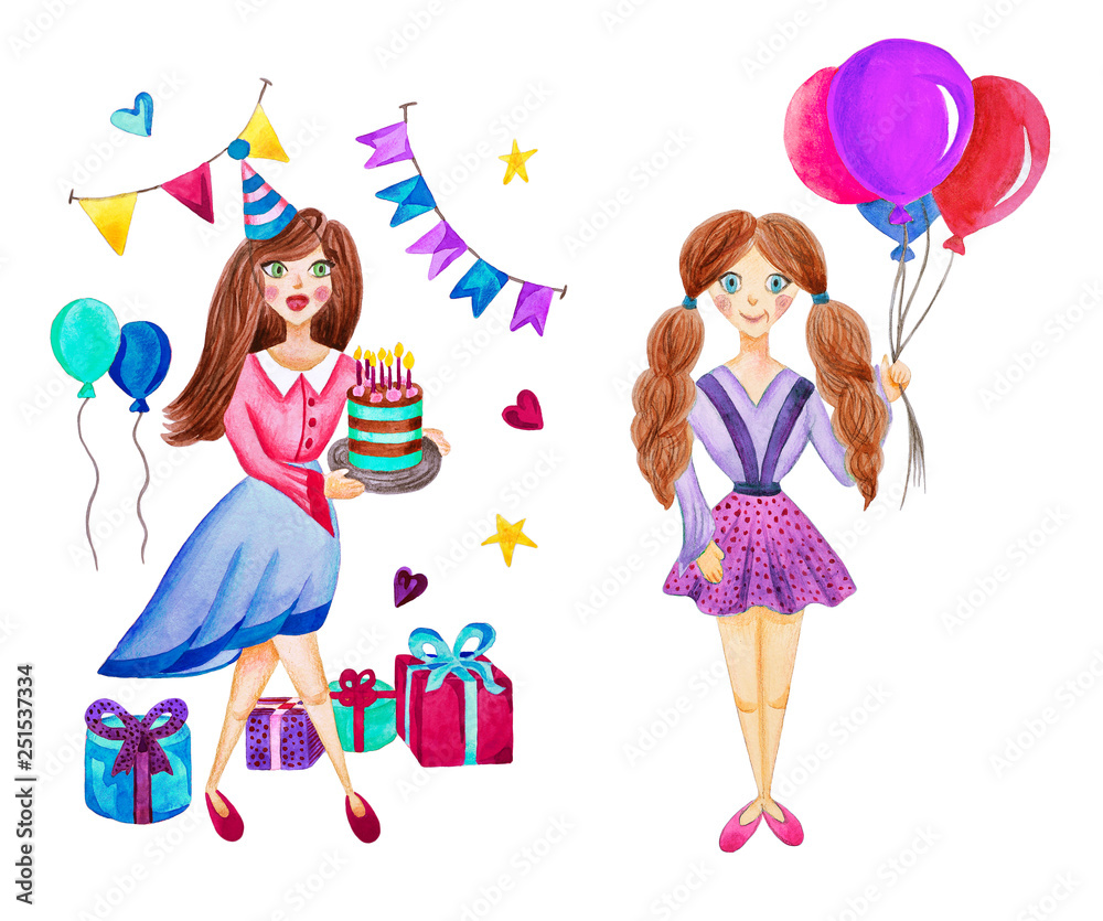 183,418 Birthday Girl Cartoon Royalty-Free Images, Stock Photos