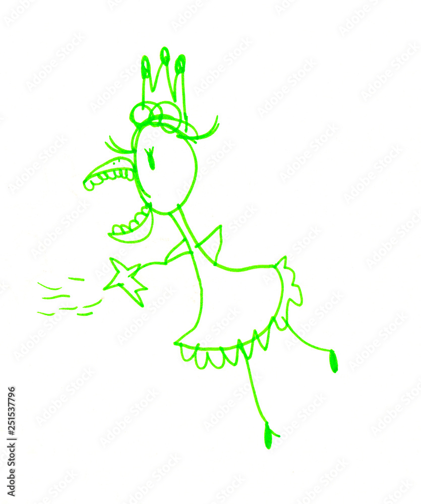 Fototapeta premium The Child's drawing