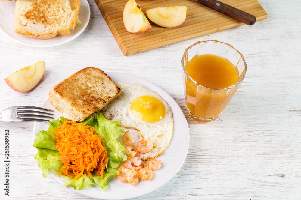 Image with fried eggs. Image with fried eggs.