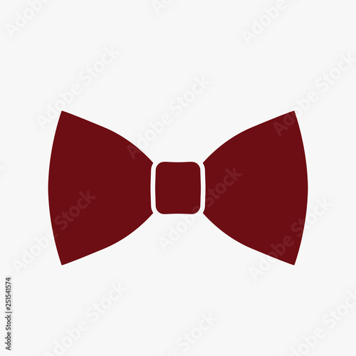 Modern stylish bow tie. icon in flat style isolated
