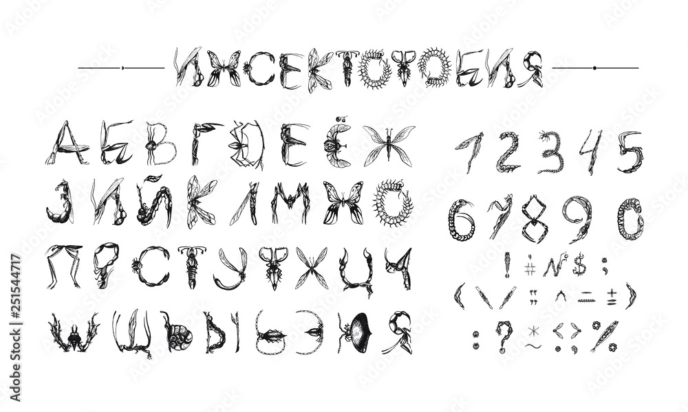 font Insects in the form of modified beetles spiders flies and butterflies, changed, cookie spiders, flies, butterflies, grasshoppers in the form of letters for the alphabet font Insects in the form of modified beetles spiders flies and butterflies, changed, cookie spiders, flies, butterflies, grasshoppers in the form of letters for the alphabet