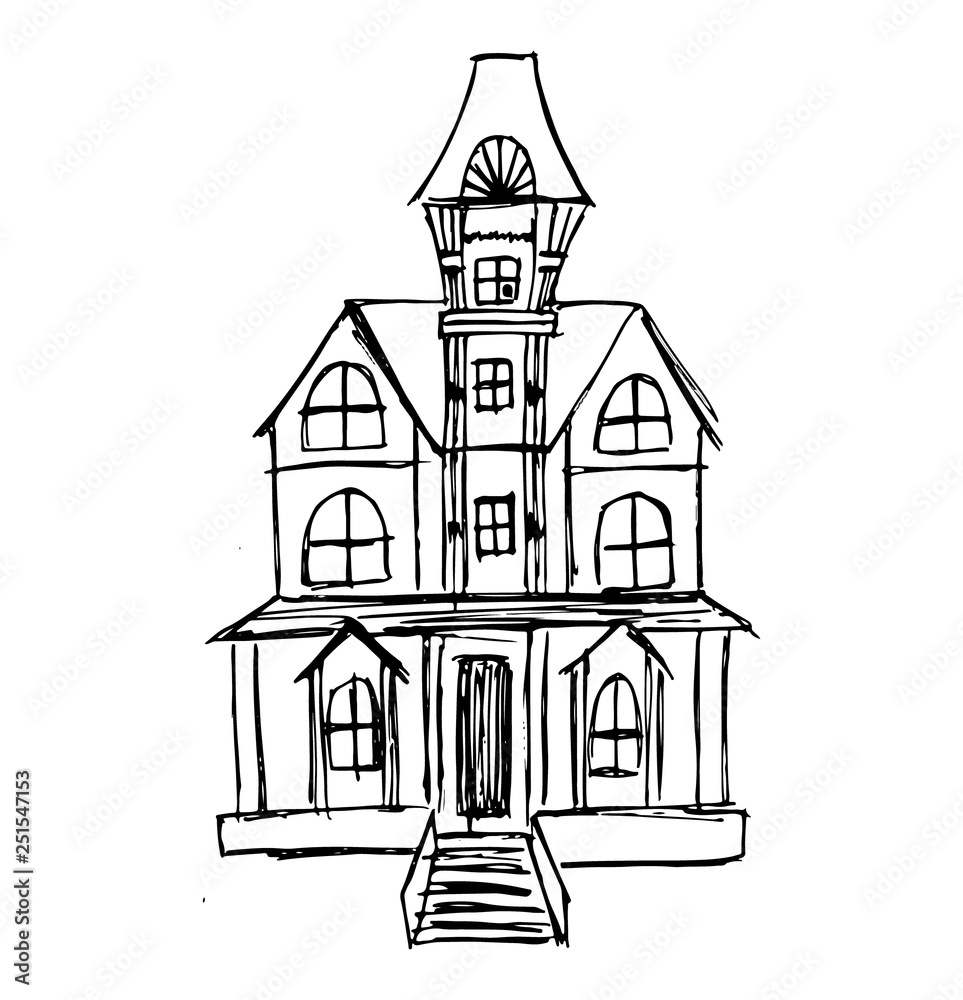 ghost house black line