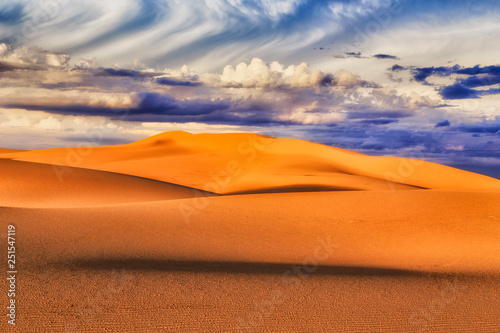 Dunes Clouds Light Face