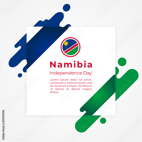 Happy Namibia Independence Day Vector Template Design  Illustration