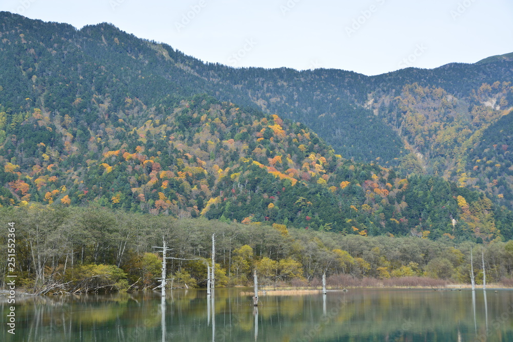 長野県上高地の景観