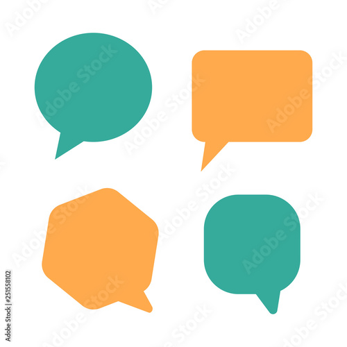 Set of speach bubble