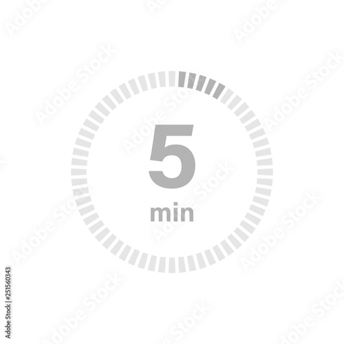 Timer sign 5 min
