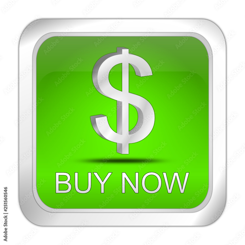 Buy now Button - 3D illustration Buy now Button - 3D illustration