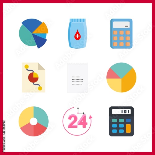 9 budget icon. Vector illustration budget set. receipt and repayment icons for budget works
