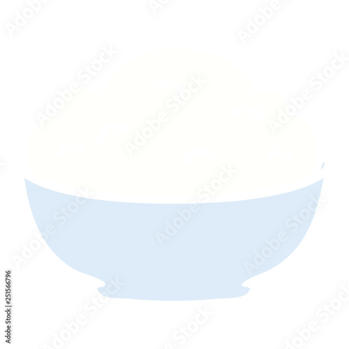 quirky hand drawn cartoon bowl of mash
