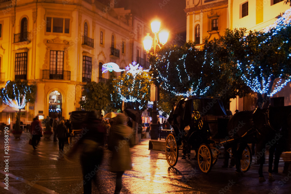 Obraz premium Plaza de la catedral de Sevilla