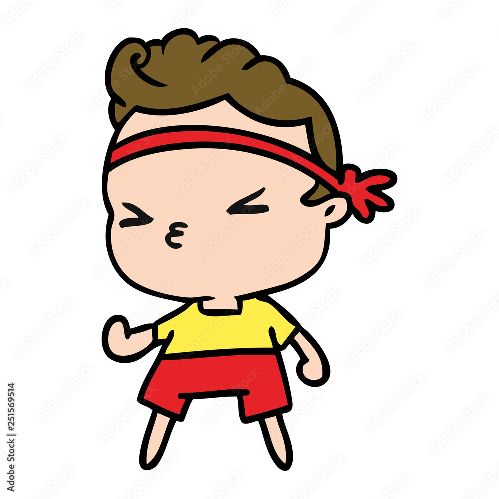 cartoon kawaii working out boy cartoon kawaii working out boy