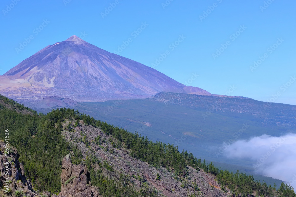 Teide volcano from the view point of 