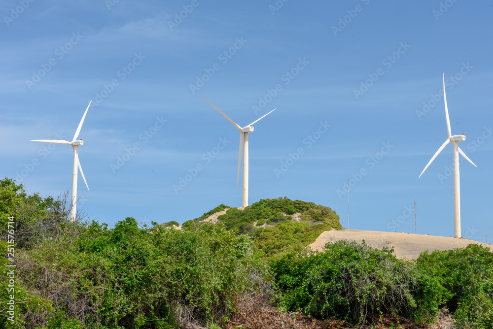 Wind farm at Canoa Quebrada on Brazil Wind farm at Canoa Quebrada on Brazil