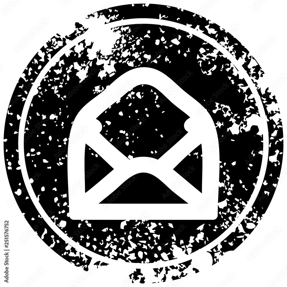 envelope letter distressed icon envelope letter distressed icon
