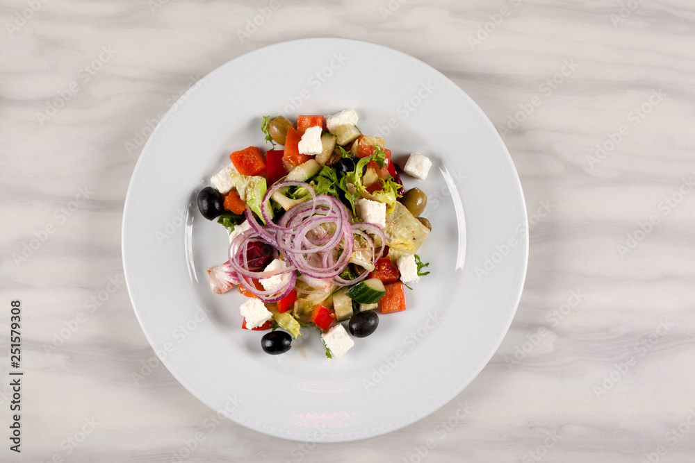 Food in the plate. Food in the plate.