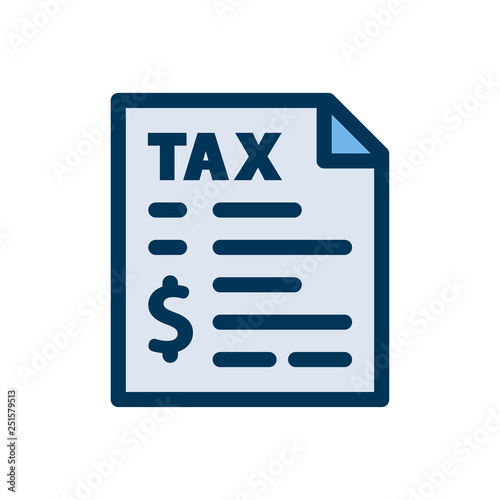 Tax Document Line Icon © Arafat Uddin