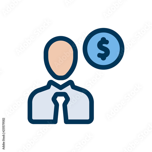 Business Investor Line Icon
