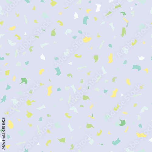 Vector of seamless pattern with Terrazzo marble textured. Subtle/ light colored. Texture design of mosaic floor with natural stones, granite, marble, quartz, metal, concrete, colored glass.