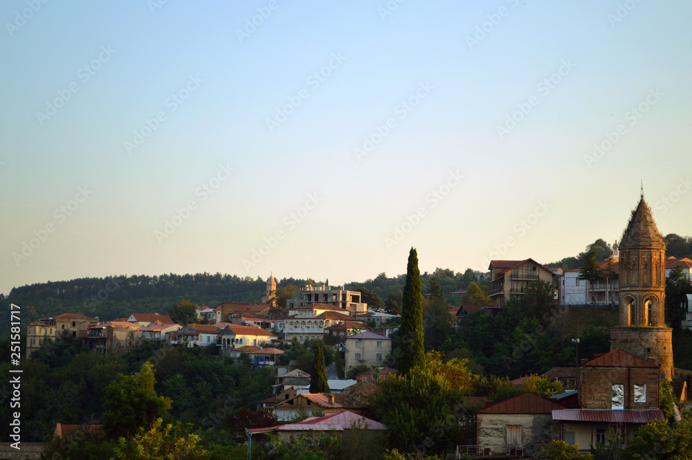 panoramic view of the town Sighnaghi