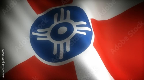 Flag of Kansas Wichita (seamless)