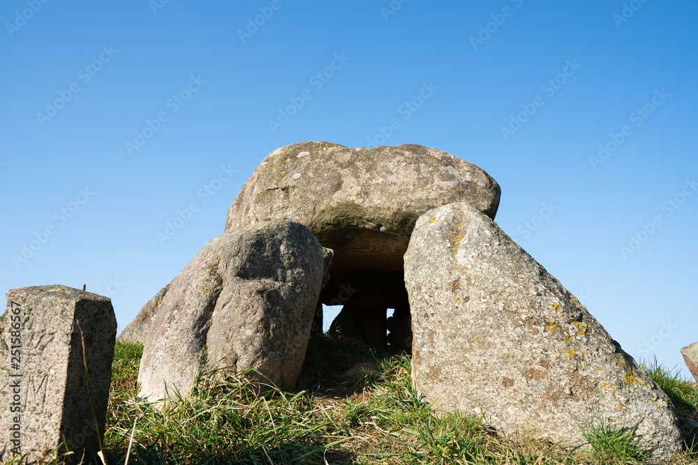 Stone Dolmen in a Field