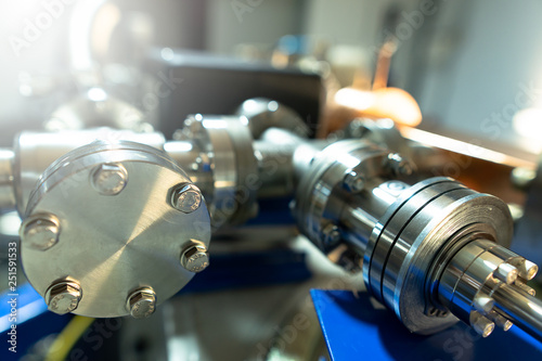 Slika na platnu Close-up, accessories and parts of the synchrotron