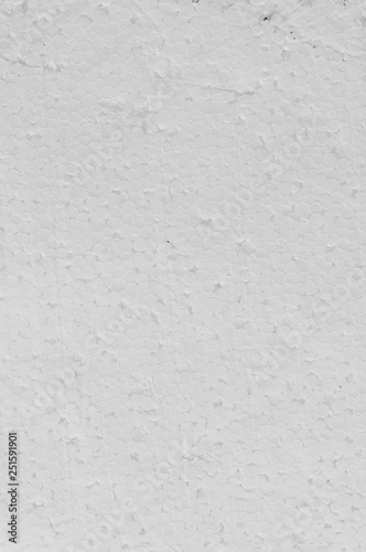 Texture of white foamed polystyrene foam sheet