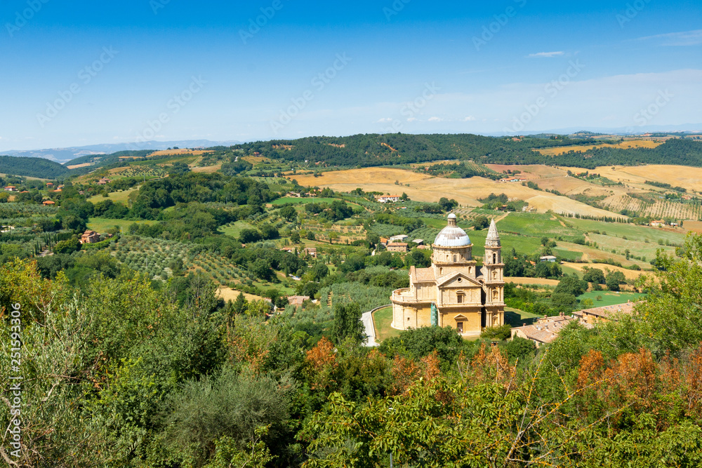 San Biagio church outside Montepulciano, Tuscany, Italy