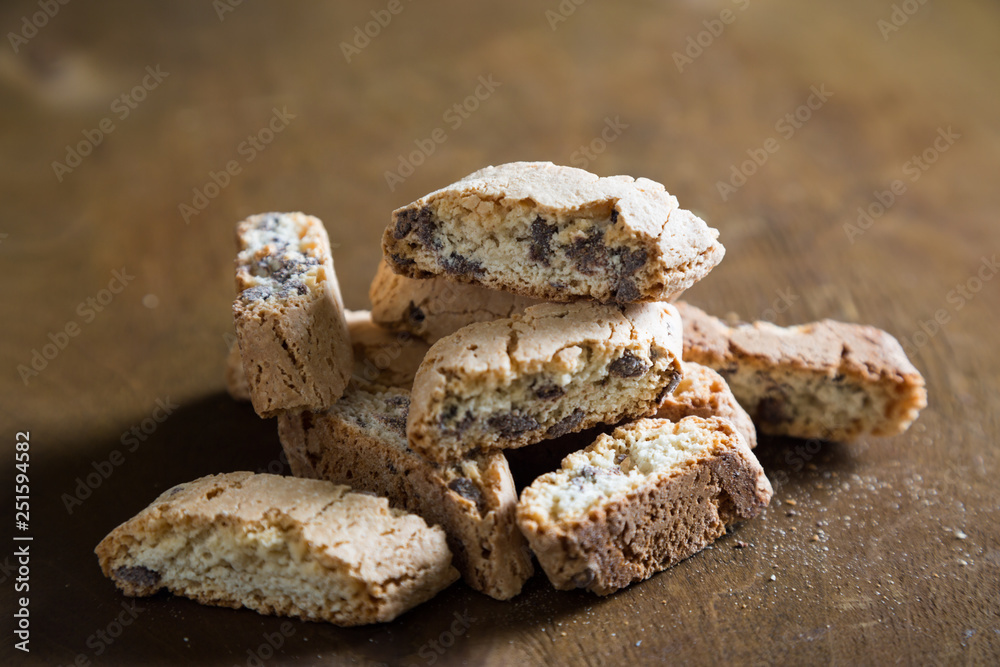 Biscotti. Italian cookies closeup Biscotti. Italian cookies closeup