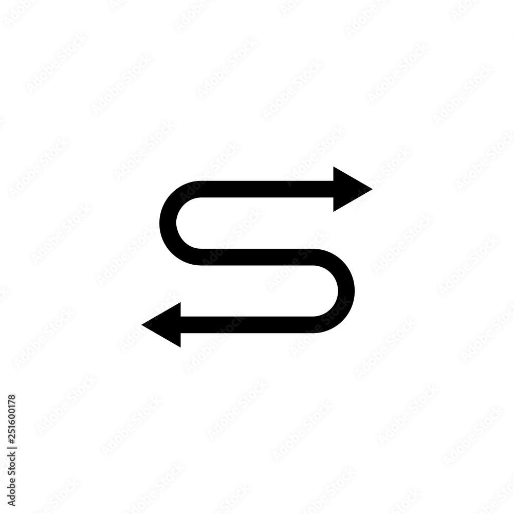 letter s simple geometric two arrows logo letter s simple geometric two arrows logo
