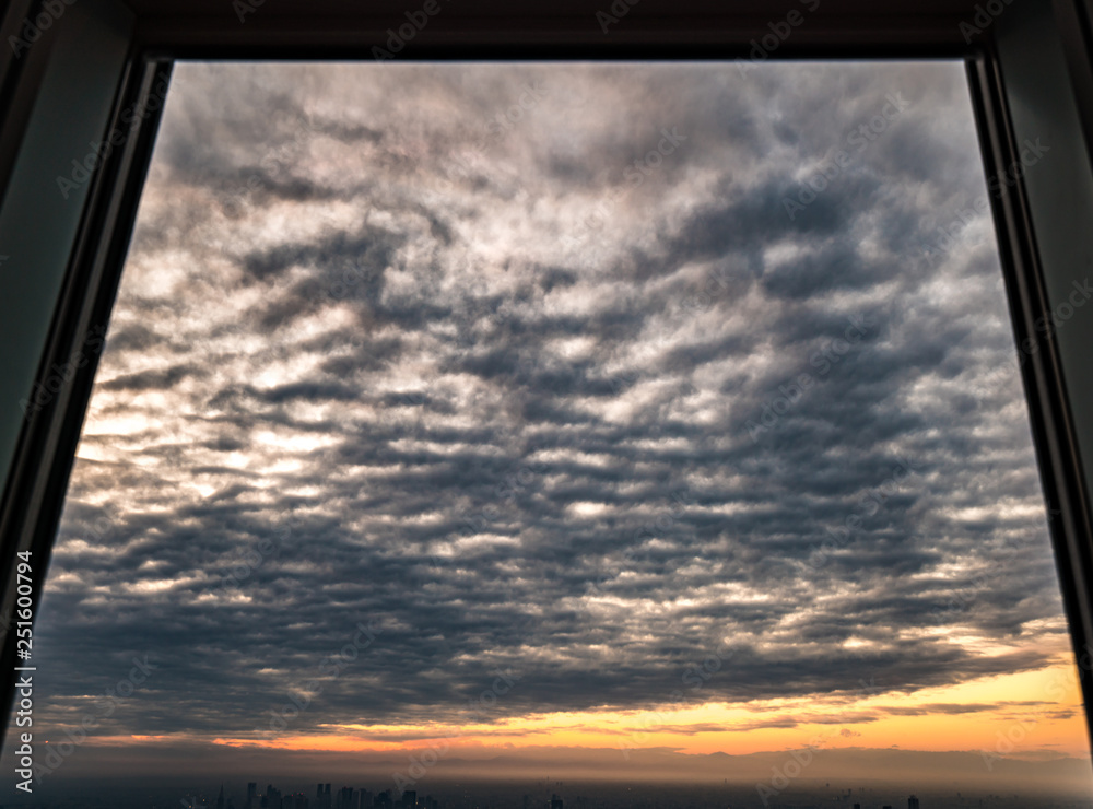 Sunset at the window Sunset at the window