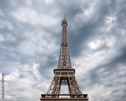 Dramatic Clouds and the Eiffel Tower © ipivorje
