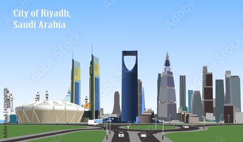 Vector City of Riyadh, Saudi Arabia