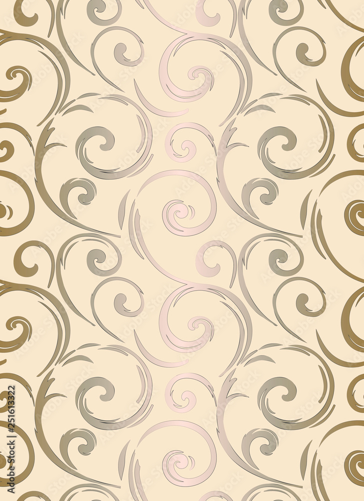 Linear seamless pattern. Stylish decor with elegant lines and curls. Decorative ornamental lattice. Abstract seamless geometric pattern on vibrant background. Linear seamless pattern. Stylish decor with elegant lines and curls. Decorative ornamental lattice. Abstract seamless geometric pattern on vibrant background.
