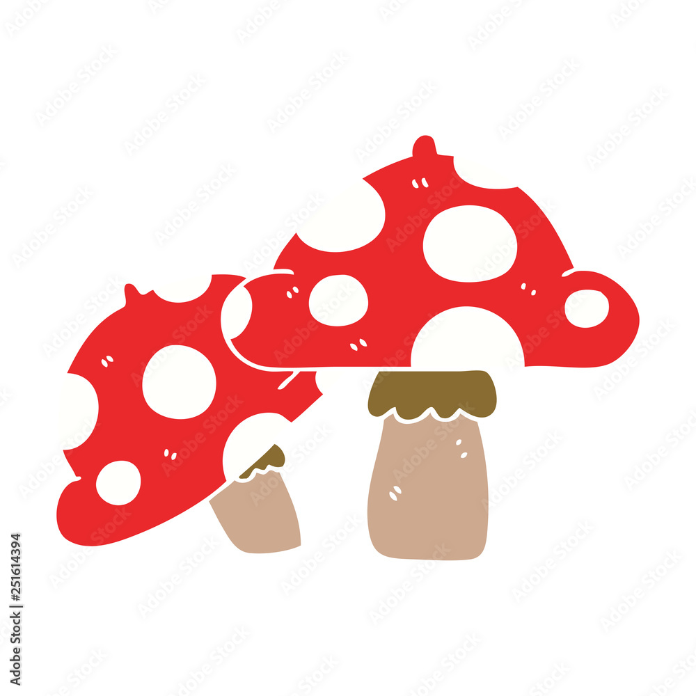 quirky hand drawn cartoon toadstools quirky hand drawn cartoon toadstools