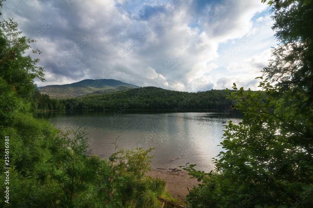 Mountain landscape with lake