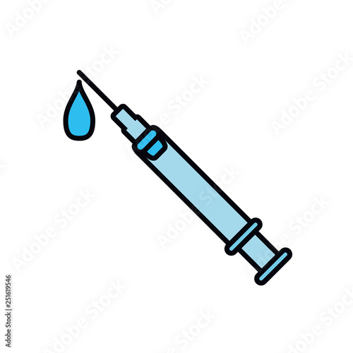 medical injection isolated icon