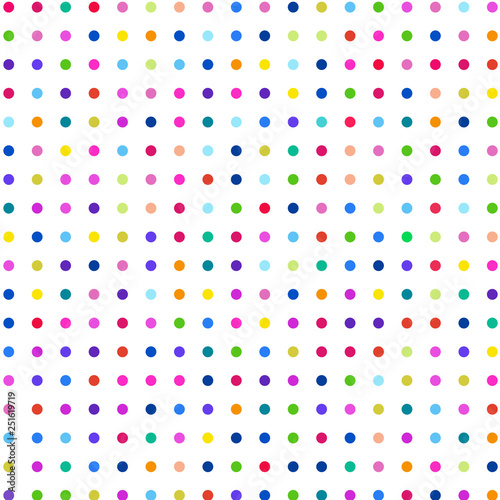 Multicolored points on white background 